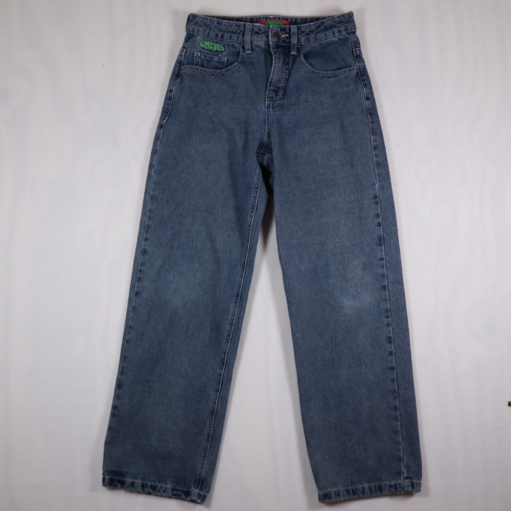 Empyre Medium Wash Wide Leg Baggy Jeans Size 0 Y2K Skater Streetwear Capsule Alt